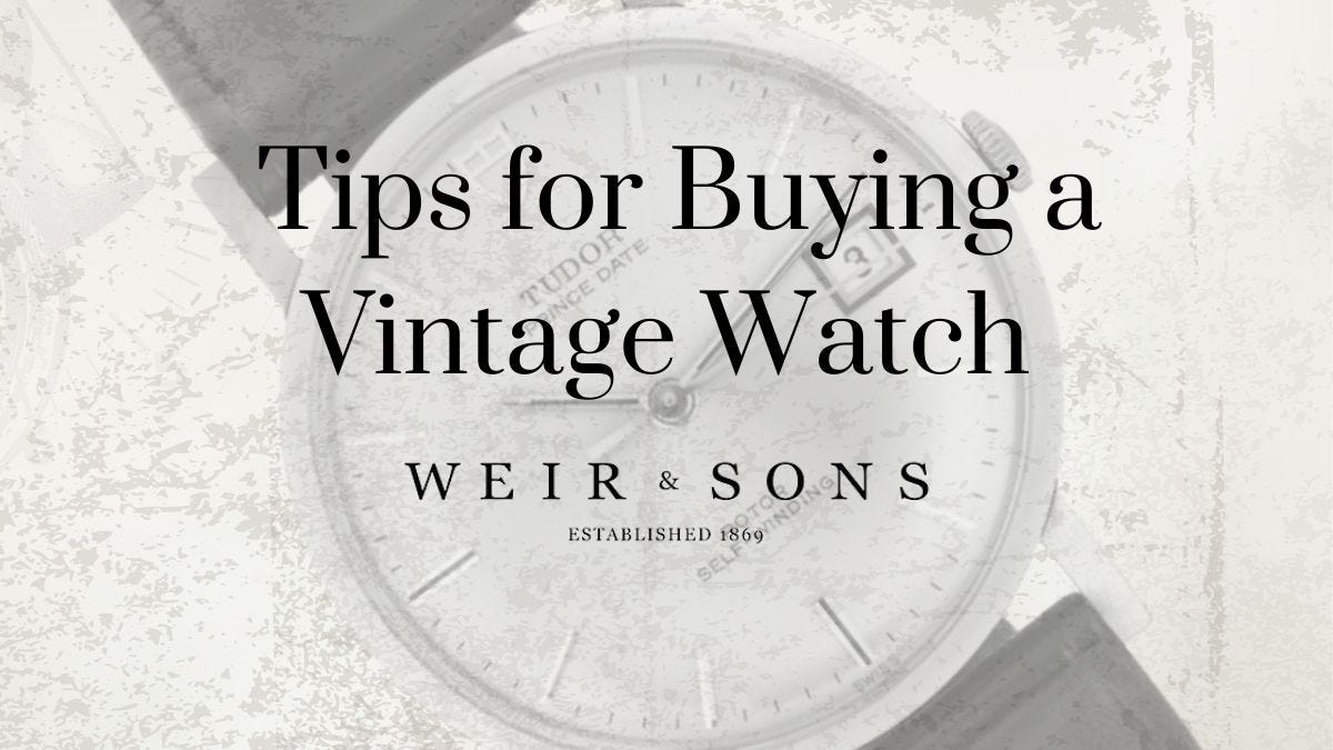 Tips for Buying a Vintage Watch