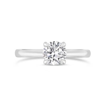 Weir Collection Platinum .76ct Round Brilliant Solitaire Ring