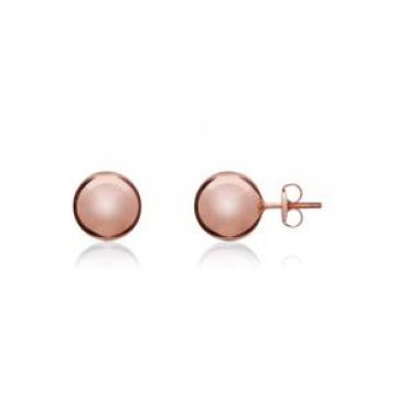9k Rose Gold 9mm Ball Stud Earrings