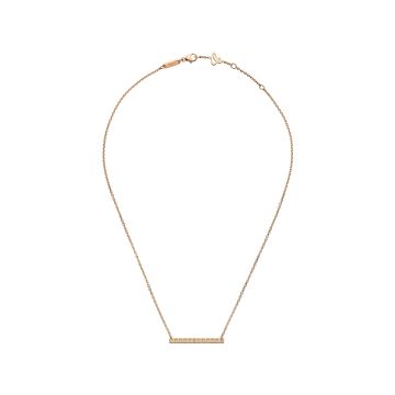 Ice Cube 18k Rose Gold Full-Set Diamond Necklace