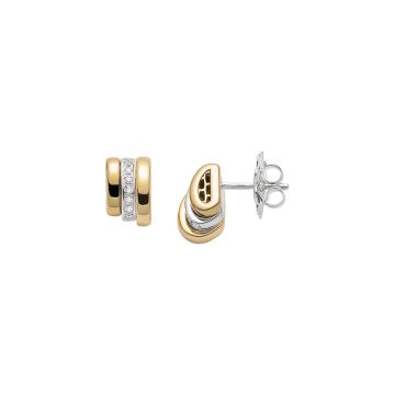 18k Gold and Diamond Earrings