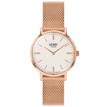 Henry London Regency Stainless Steel Rose Gold-Tone Watch.