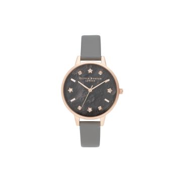 Olivia Burton Celestial Vegan Grey and Rose Gold Watch