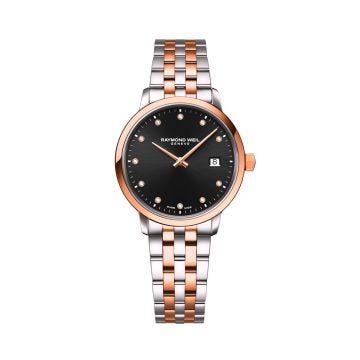 Toccata Steel & Rose Gold PVD Diamond Dial Watch