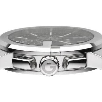 G-Chrono XL Stainless Steel and Black Dial Watch