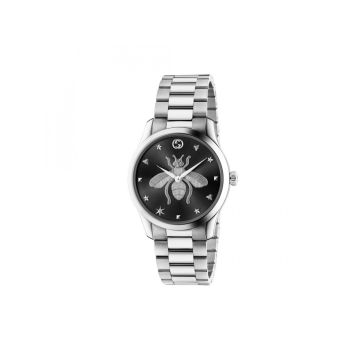 G-Timeless 38mm, Black Bee Dial, Quartz Movement, Stainless Steel Watch