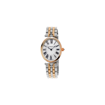 Art Deco, 30mm, Stainless Steel & Rose Tone, Quartz
