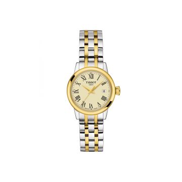 Classic Dream 28mm, Golden Dial, Quartz Movement, Stainless Steel & Yellow Gold PVD Watch