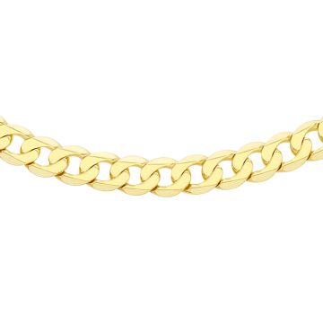 9ct Yellow Gold Curb Link Necklet