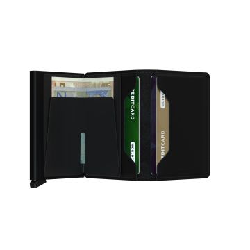 Photo of the Secrid Slimwallet Matte Black | RFID-Blocking Compact Wallet – SM-Black