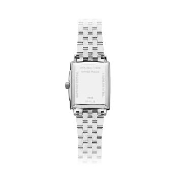 Toccata 23.4mm x 34.6mm, White Dial, Quartz Movement, Stainless Steel Case, Stainless Steel Bracelet Watch