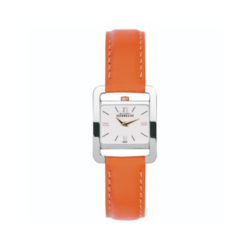 V Avenue 23mm, White Dial, Quartz Movement, Stainless Steel Case, Leather Strap Watch