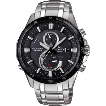 Casio Edifice solar powered stainless steel bracelet watch
