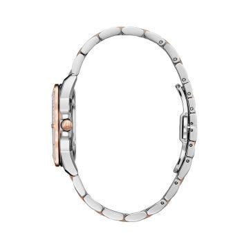 Bulova Marine Star Diamond Two Tone Watch, 34 mm, Automatic, Steel - Rose Gold Plated