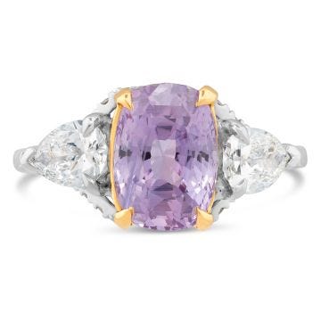 Platinum, Pink Sapphire & Diamond Dress Ring