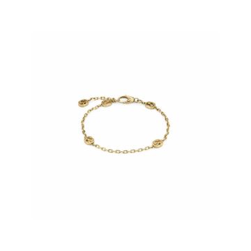 Interlocking 18k Yellow Gold Bracelet