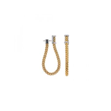 Fope 18k Gold Large Oval Hoop Earrings