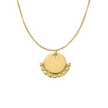 Delicate Heart Charm Gold Plated Necklace
