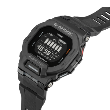 Casio G- SHOCK Bluetooth Sports Fitness 48.4mm × 45.9mm Black Dial Resin Strap Watch