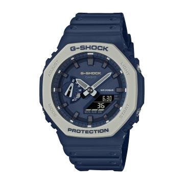 Casio G- SHOCK Octagonal Bezel Carbon Core Blue Watch