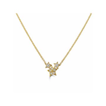 Weir Collection 18K Yellow Gold 0.28ct Diamond Cosmos Necklace