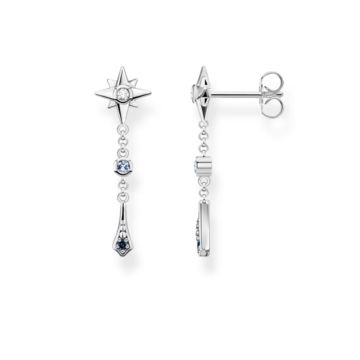 Thomas Sabo Sterling Silver Royalty Star Drop Earrings