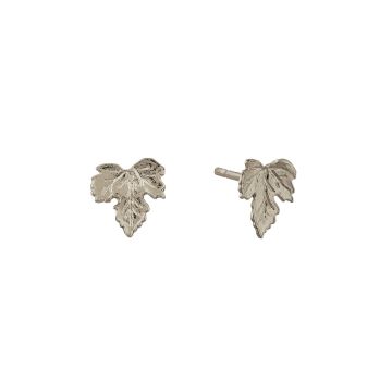 Alex Monroe Sterling Silver Vine Leaf Earrings