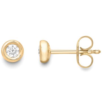 Weir Collection Diamond 18K Gold Earrings