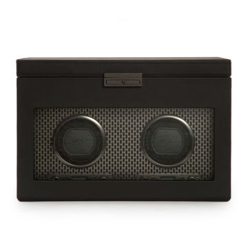 Wolf Axis Double Powder Coat Watch Winder with Storage