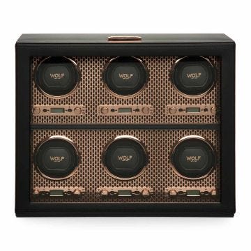 Wolf Axis 6 Piece Copper Watch Winder
