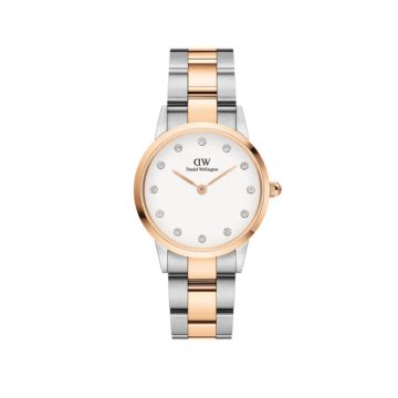 Iconic Link Lumine 32mm White Dial Quartz Gold Plated Watch