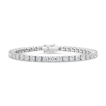 Weir Collection 18k white gold and diamond flexi link finesse bracelet.