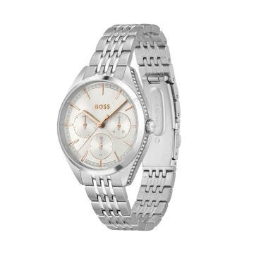 Saya Ladies 38mm Silver Quartz Stainless Steel Watch