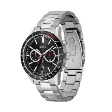 Allure 44mm Black Dial Quartz Movement Stainless Steel Bracelet Watch
