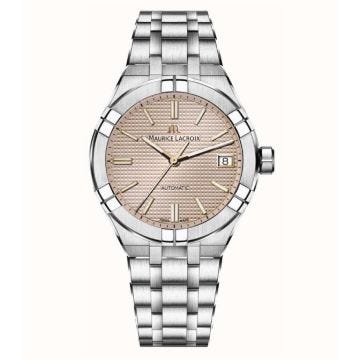 Maurice Lacroix AIKON Automatic 39mm Rose Dial Stainless Steel Bracelet