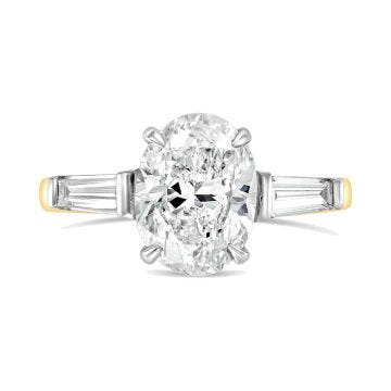 Weir Collection 18k Oval 2.50cts Diamond Ring