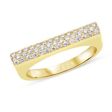 Weir Collection 18k Gold Bar Dress Ring