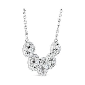 18k White Gold .76ct Diamond Neclace