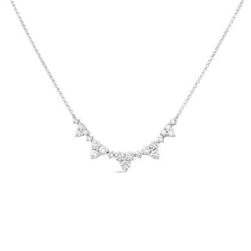 18K White Gold & Diamond Necklet
