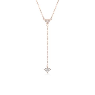 Swarovski Rose Gold Tone Ortyx Y Necklace