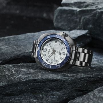 Seiko Save The Ocean Limited Edition Prospex 42.7mm, White Dial, Automatic Movement, Stainless Steel Case, Stainless Steel Bracelet Watch SPB301J1