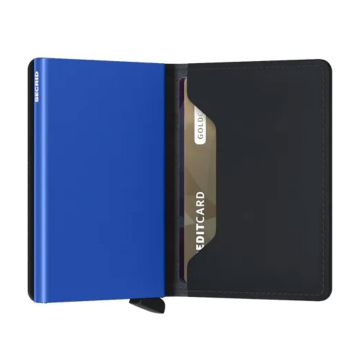 Slimwallet Matte Black & Blue