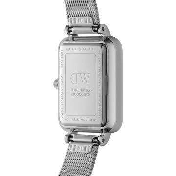 Quadro Lumine Pressed Piano 20x26mm White Dial Quartz Stainless Steel Watch
