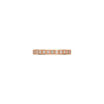 Ice Cube 18k Rose Gold Diamond Ring