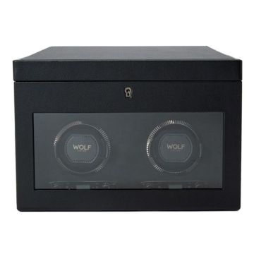 Wolf 1834 British Racing Double Watch Winder with Storage