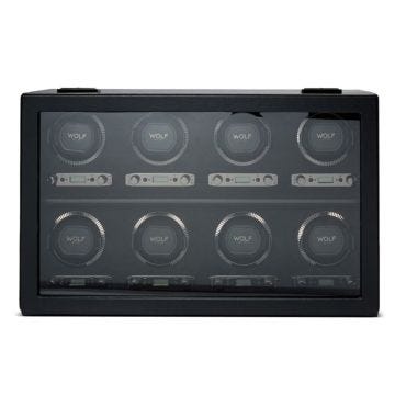 Wolf 1834 British Racing 8 Piece Black Watch Winder