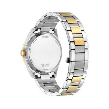 Photo of the Citizen Arezzo 40mm, White Dial, Stainless Steel & Gold PVD, Eco-Drive Watch AW1694-50A