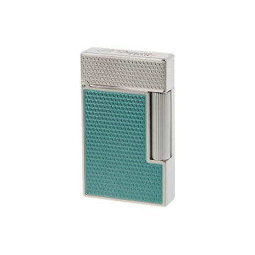 S.T. Dupont Ligne 2 Turquoise Lacquer Guilloche Lighter