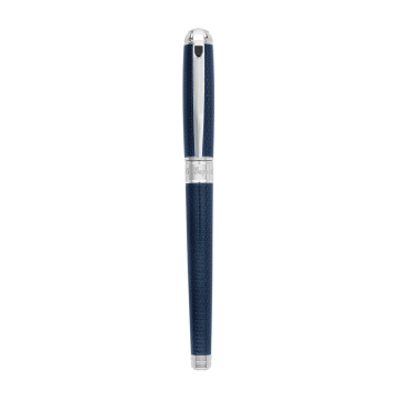 S.T. Dupont Line D Medium Gulf Blue & Palladium Rollerball Pen