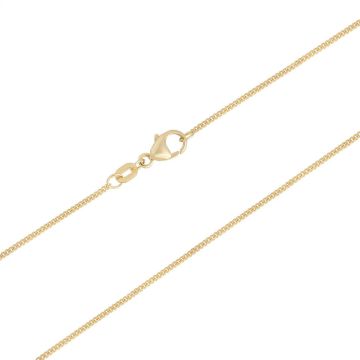 14k Gold Light Flat Curb Chain - 20-inch
